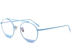 Aviator Blue Metal Glasses #BS0406-0498