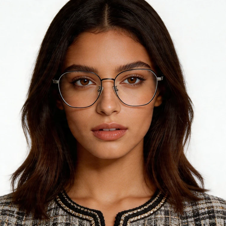 Geometric Silver Metal Glasses #BS0406-0506