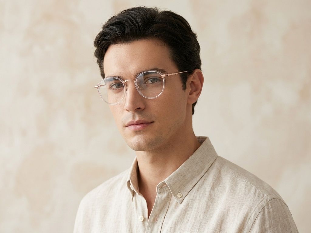 Ovale rosa Metallbrille #BS0406-0512