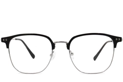 Rectangular Black Titanium Glasses #BS0406-0519