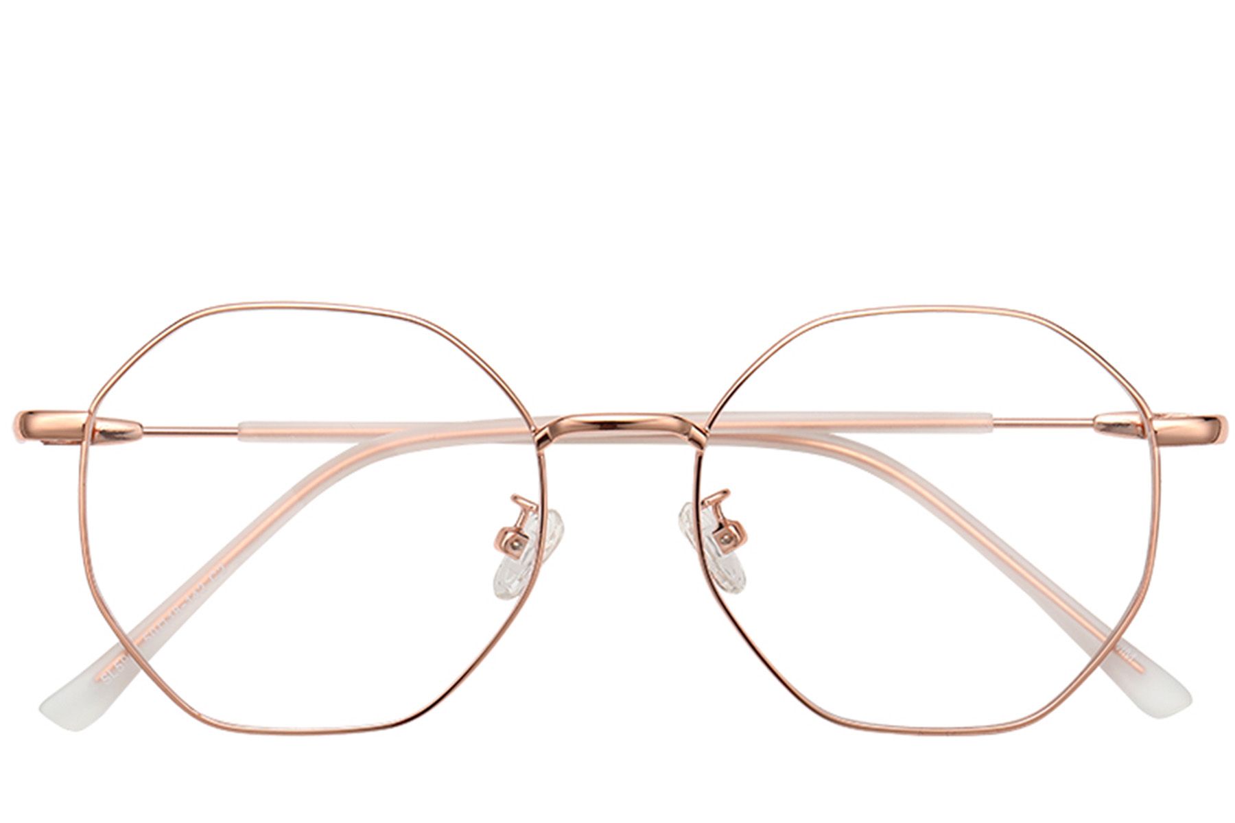 Geometric Pink Metal Glasses #BS0406-0524