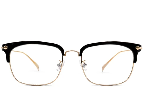 Gafas de titanio dorado semi al aire #BS0406-0528