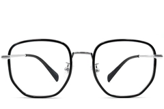 Geometric Black Titanium Glasses #BS0406-0530