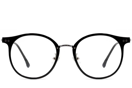 Lunettes ovales noires TR90 #BS0406-0534