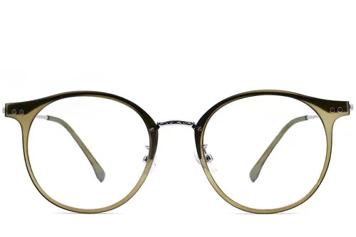 Lunettes ovales vertes TR90 #BS0406-0535