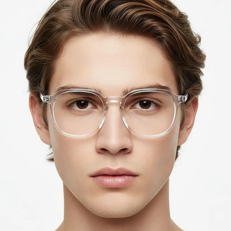 Rectangular Transparent TR90 Glasses #BS0406-0542