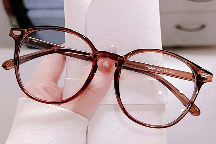 Gafas ovaladas TR90 marrones #BS0406-0544