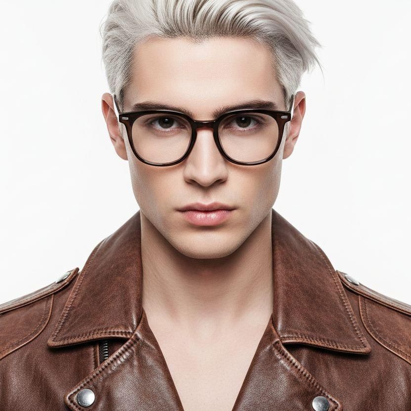 Gafas rectangulares TR90 marrones #BS0406-0549