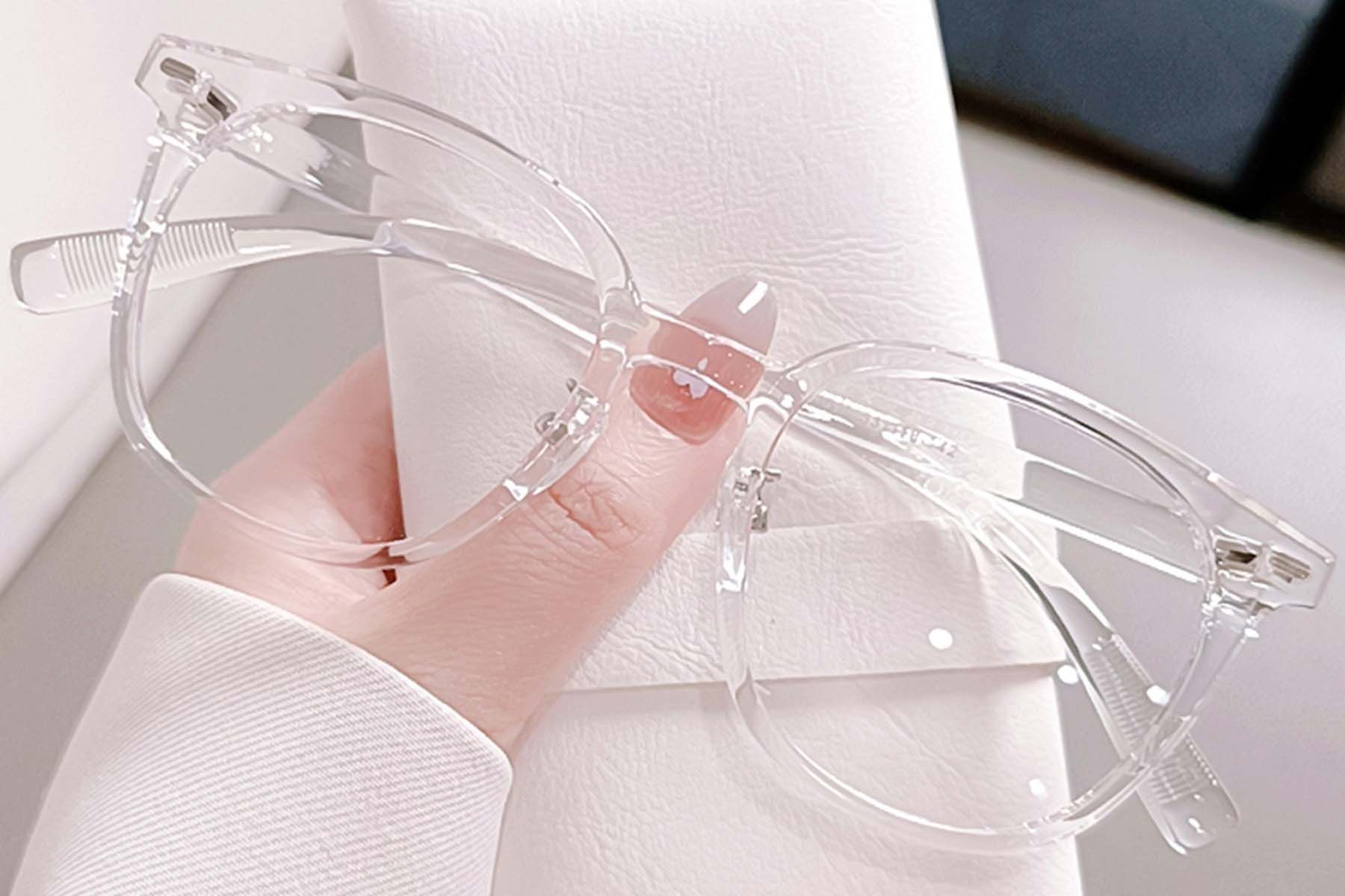 Gafas rectangulares transparentes TR90 #BS0406-0551