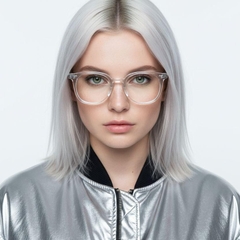 Rectangular Transparent TR90 Glasses #BS0406-0551