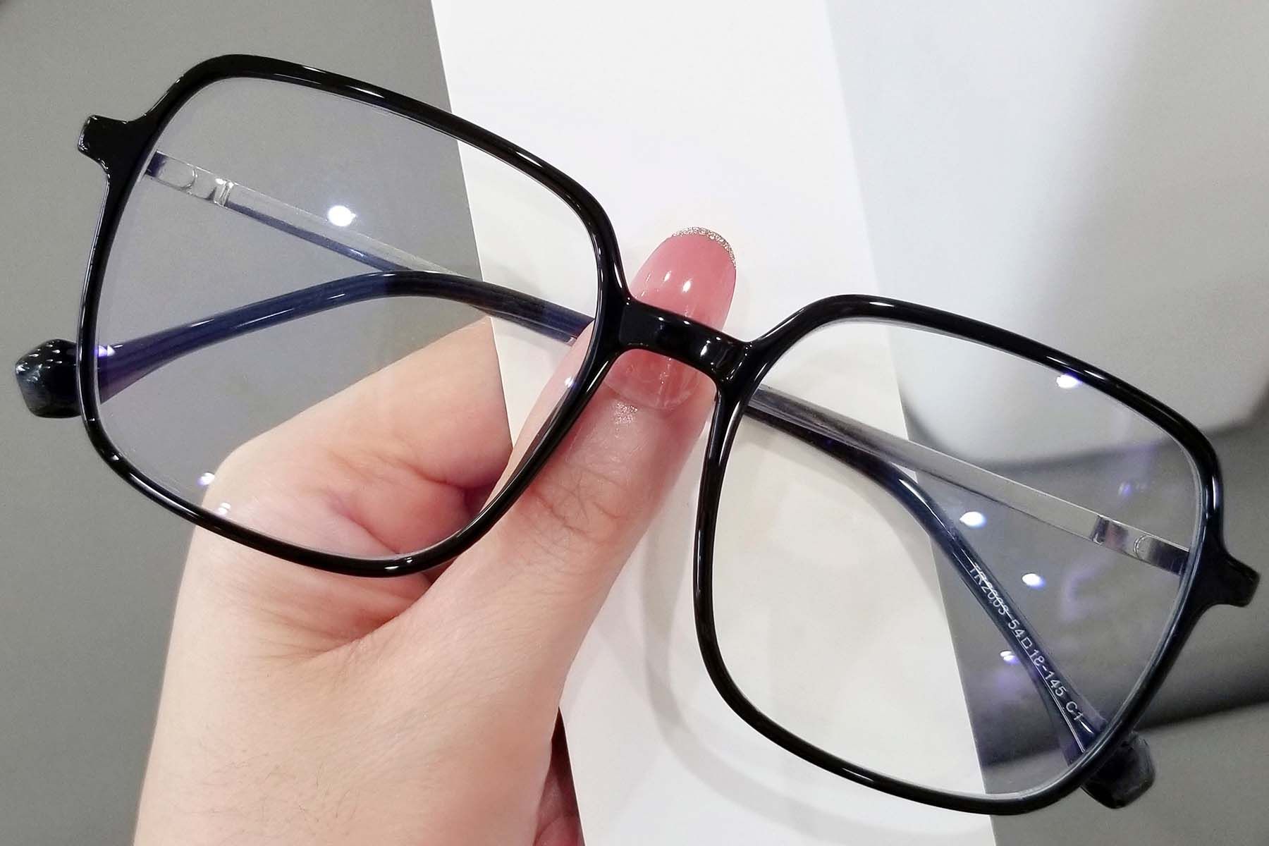 Gafas rectangulares negras TR90 #BS0406-0553