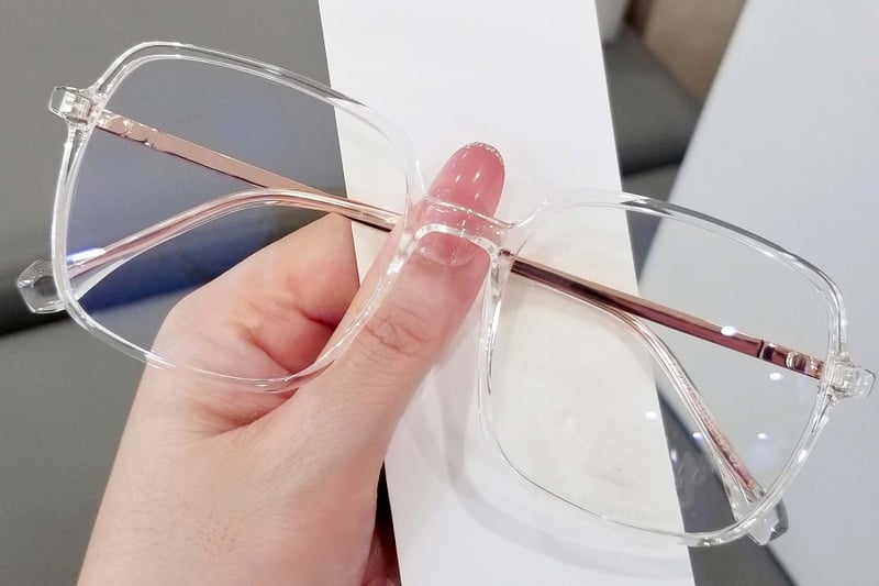 Rectangular Transparent TR90 Glasses #BS0406-0554