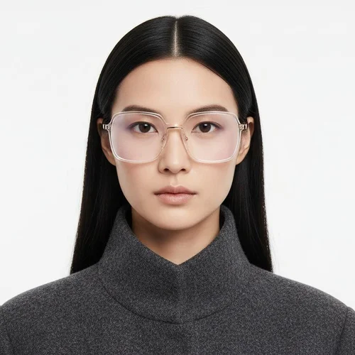 Lunettes rectangulaires transparentes TR90 #BS0406-0554