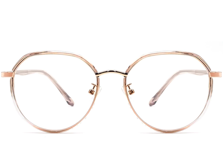 Geometric Brown TR90 Glasses #BS0406-0557