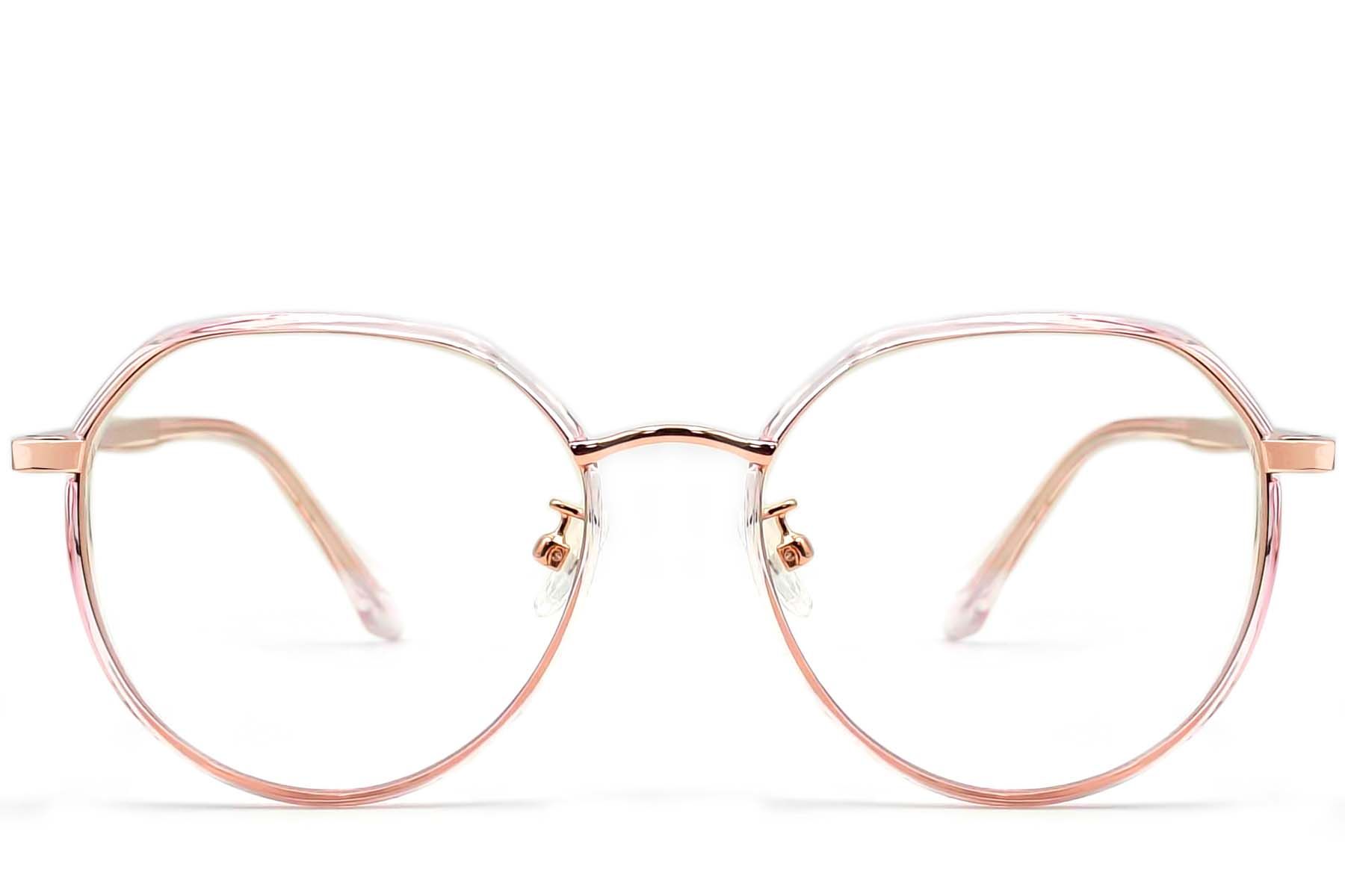 Geometric Pink TR90 Glasses #BS0406-0558