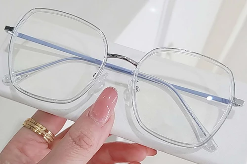Geometric Transparent Metal Glasses #BS0406-0560
