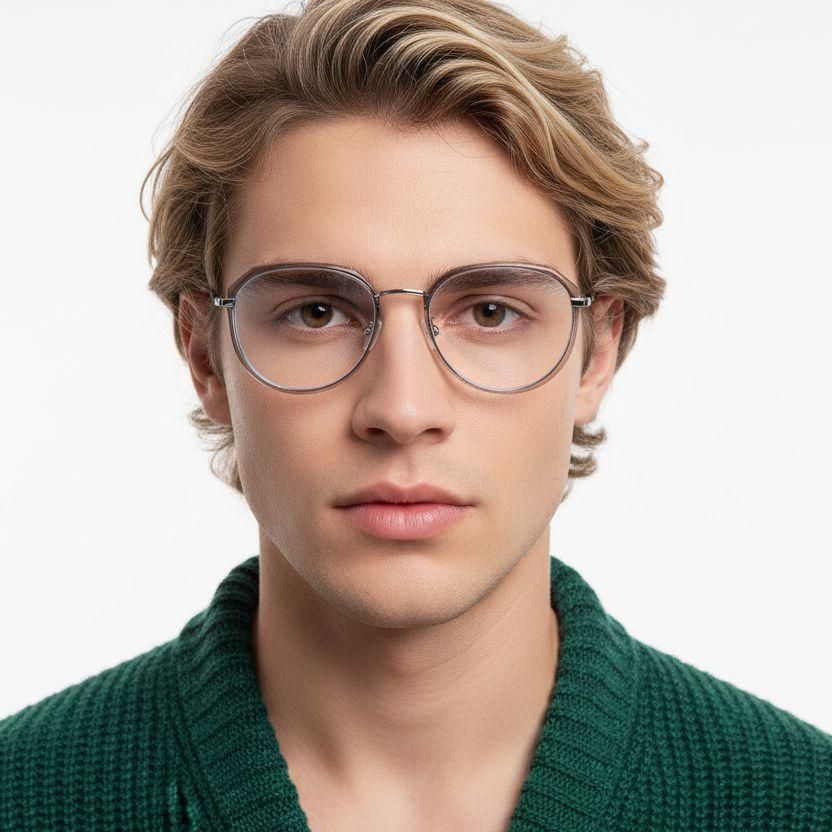 Gafas TR90 ovaladas grises #BS0406-0575