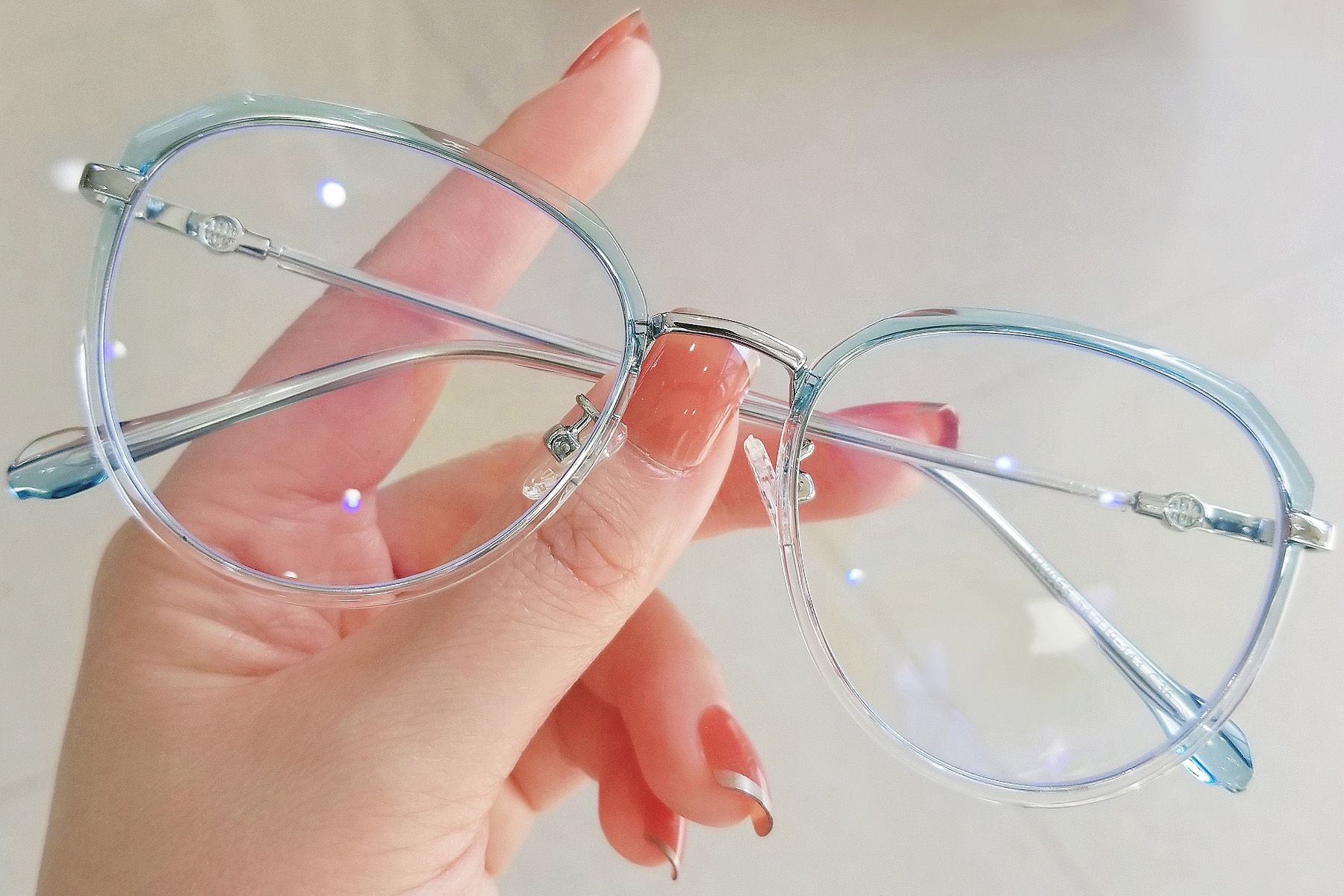 Oval Blue TR90 Glasses #BS0406-0577