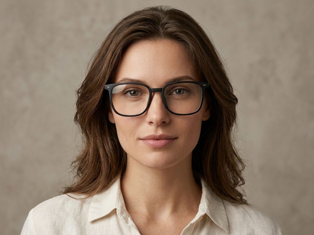 Rectangular Black TR90 Glasses #BS0406-0579