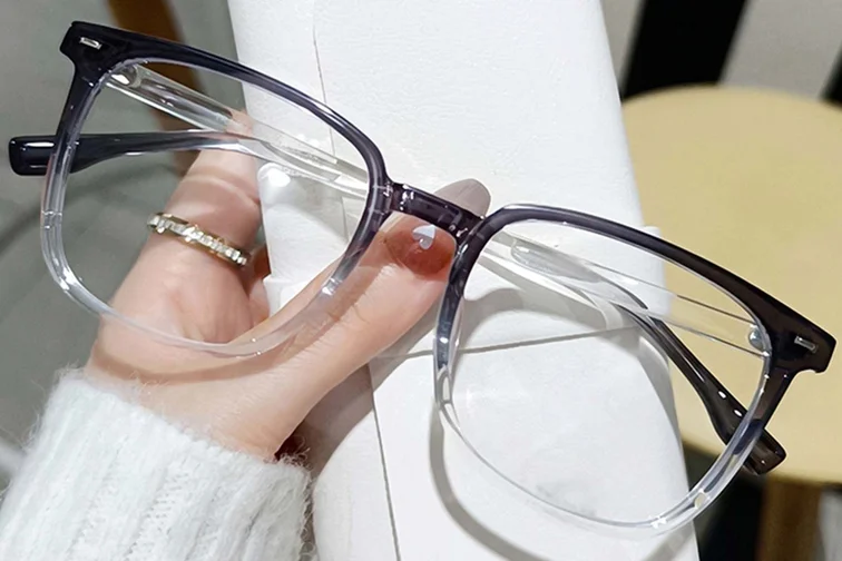 Rectangular Grey TR90 Glasses #BS0406-0580
