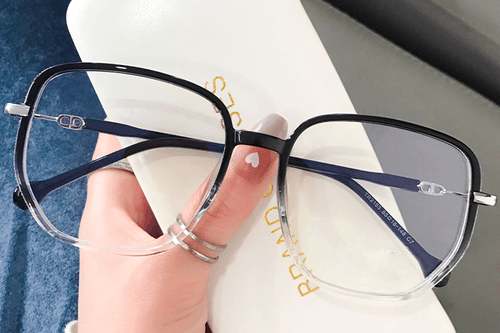 Rectangular Black TR90 Glasses #BS0406-0592