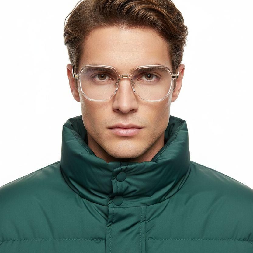 Gafas geométricas transparentes TR90 #BS0406-0609