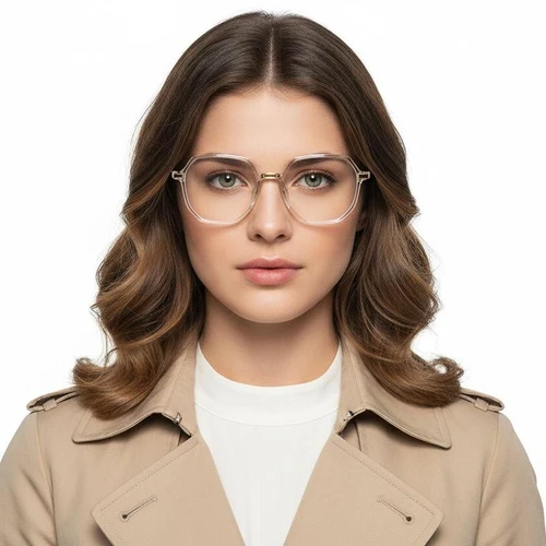 Geometric Transparent TR90 Glasses #BS0406-0609