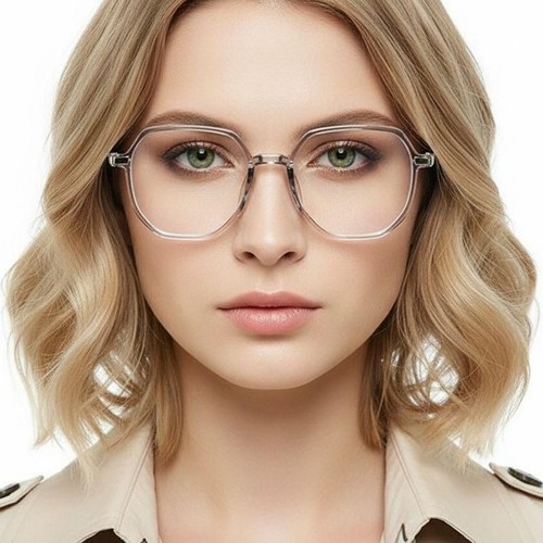 Geometric Grey TR90 Glasses #BS0406-0612