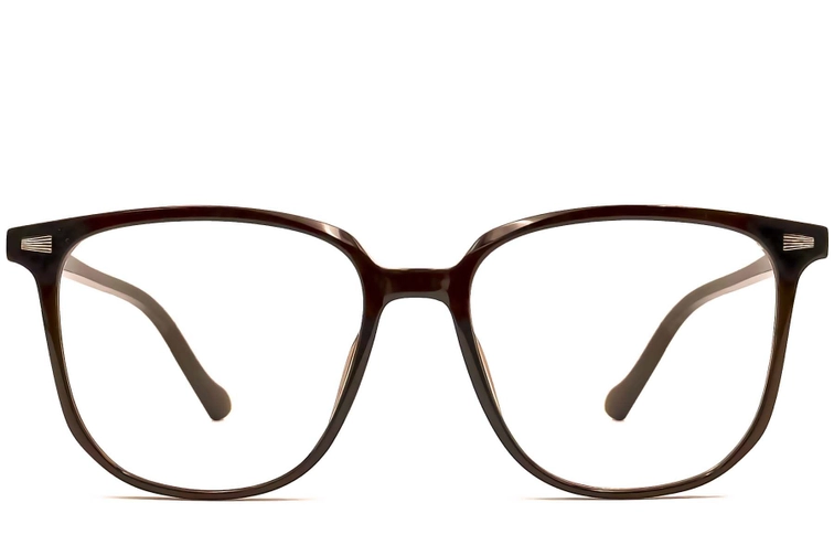 Rectangular Brown TR90 Glasses #BS0406-0615