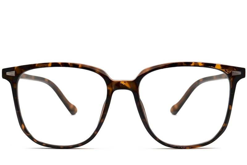 Rectangular Tortoiseshell TR90 Glasses #BS0406-0618
