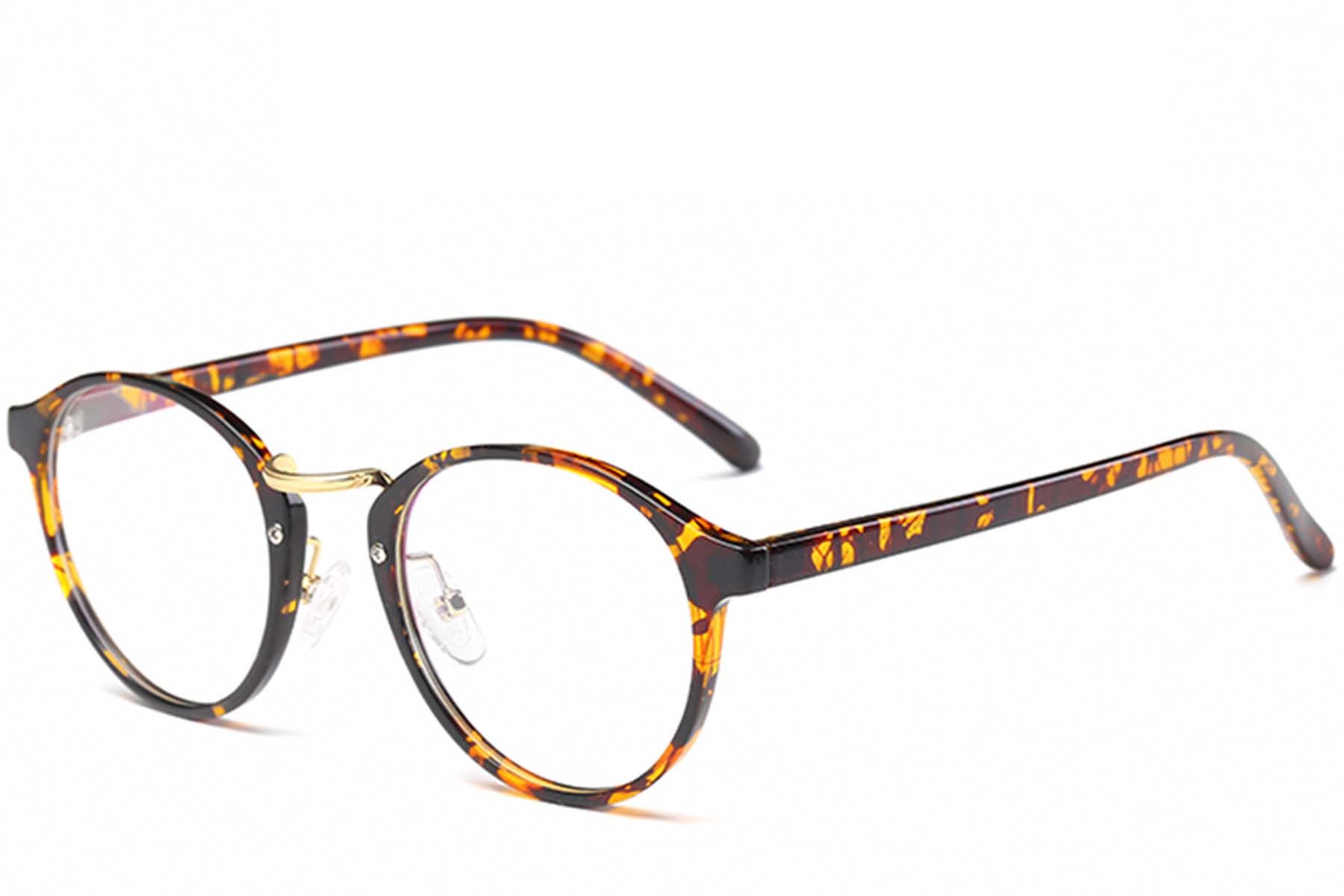 Gafas ovaladas TR90 de carey #BS0406-0627