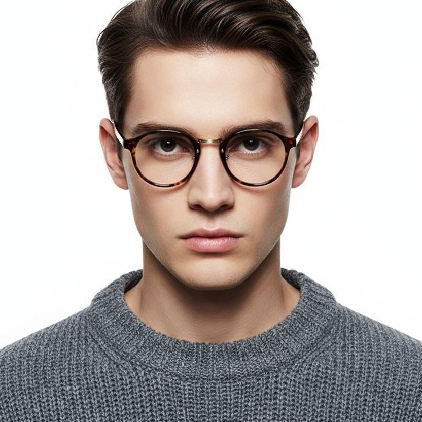 Gafas ovaladas TR90 de carey #BS0406-0627