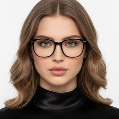 Gafas ovaladas negras TR90 #BS0406-0629