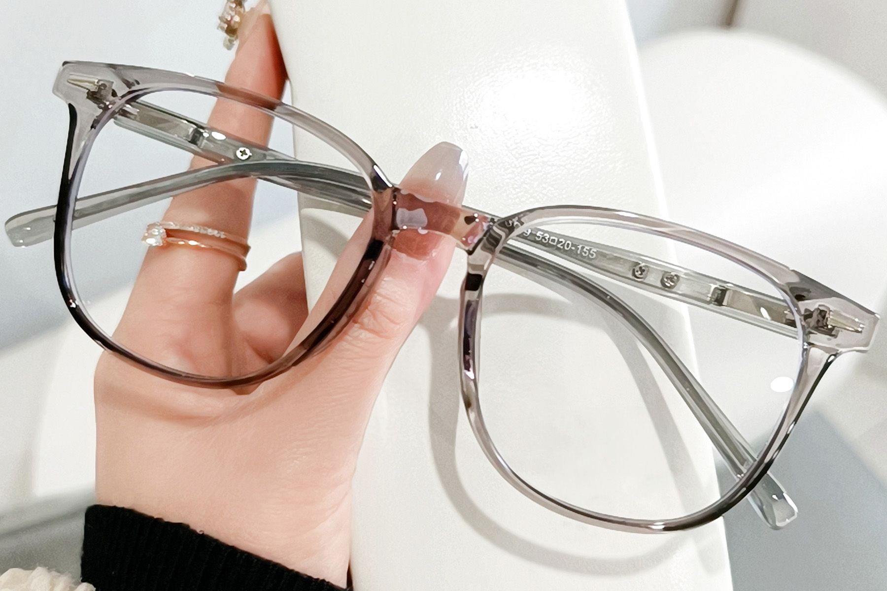 Oval Grey TR90 Glasses #BS0406-0630