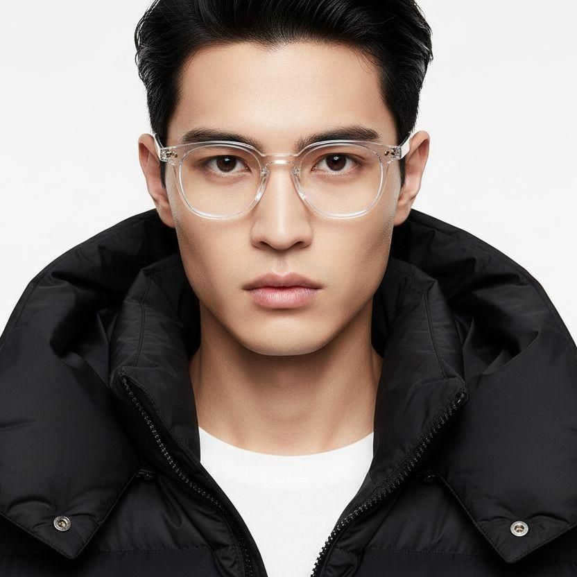 Gafas rectangulares transparentes TR90 #BS0406-0635