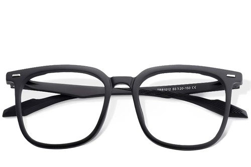 Lunettes rectangulaires noires TR90 #BS0406-0642