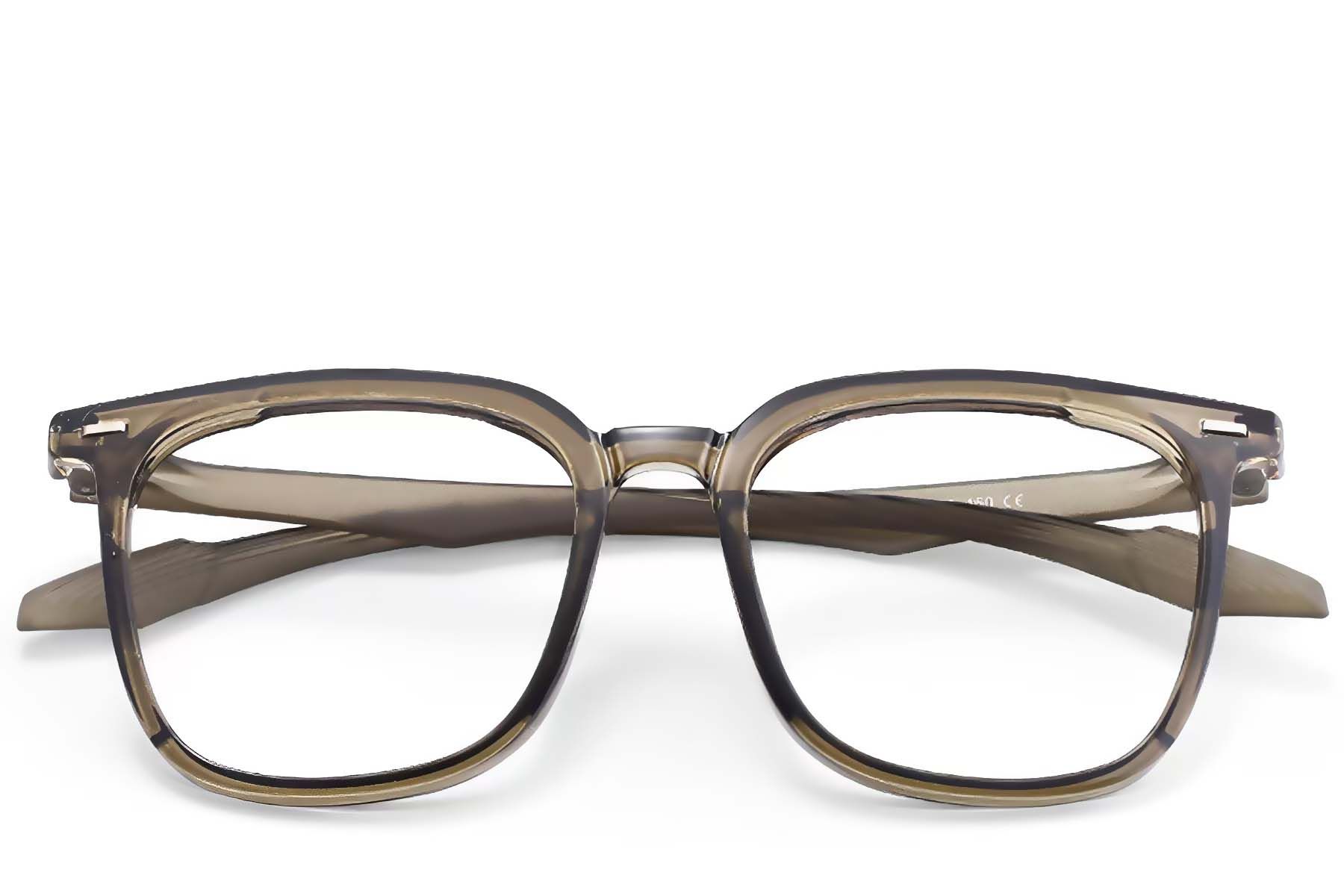 Rechthoekige groene TR90-bril #BS0406-0644