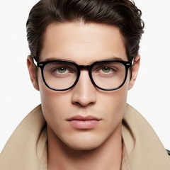 Oval Black TR90 Glasses #BS0406-0650