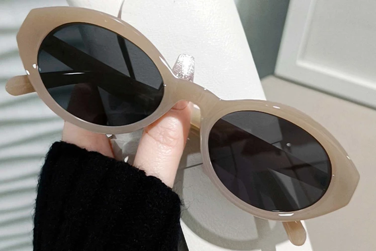 Gafas de sol ovaladas TR90 marrones #BS0406-0660
