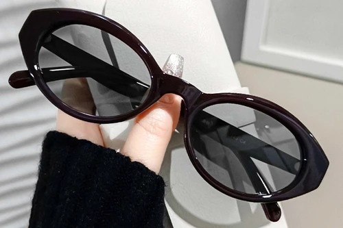 Oval Red TR90 Sunglasses #BS0406-0661