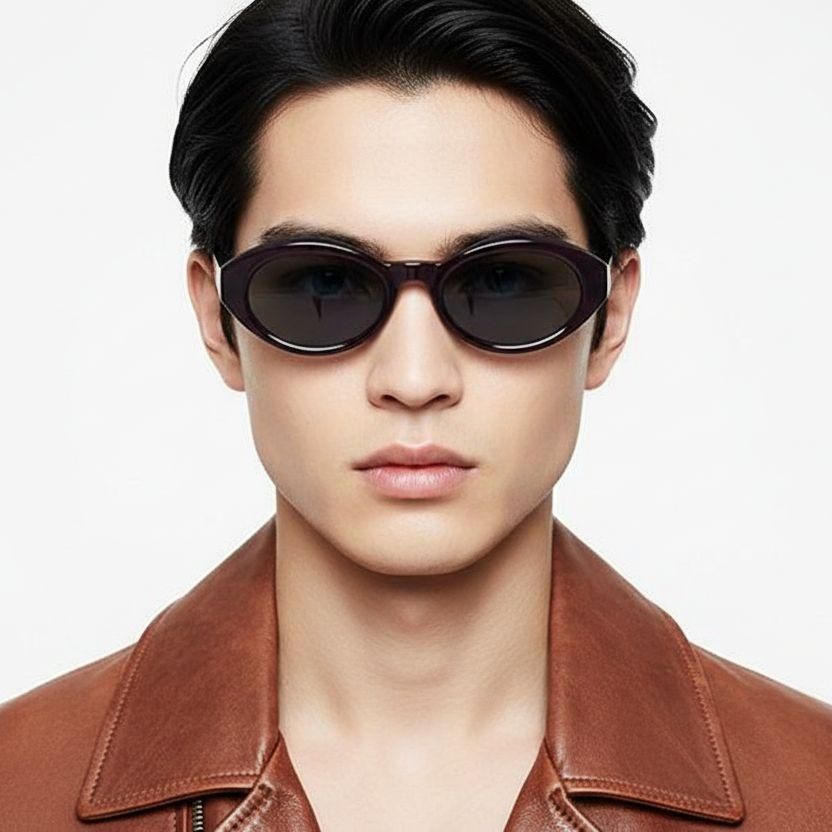 Oval Red TR90 Sunglasses #BS0406-0661