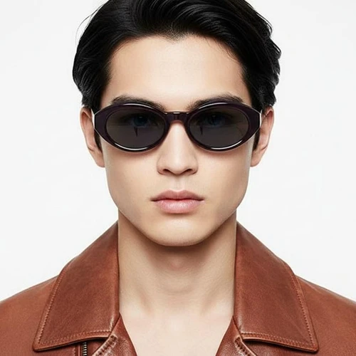 Oval Red TR90 Sunglasses #BS0406-0661