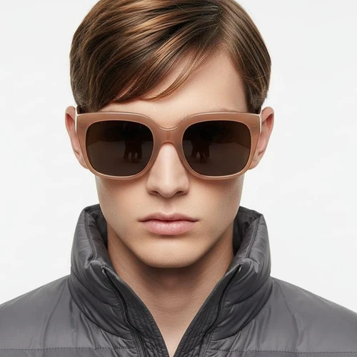 Rectangular Brown TR90 Sunglasses #BS0406-0664