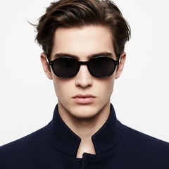 Gafas de sol ovaladas TR90 negras #BS0406-0672