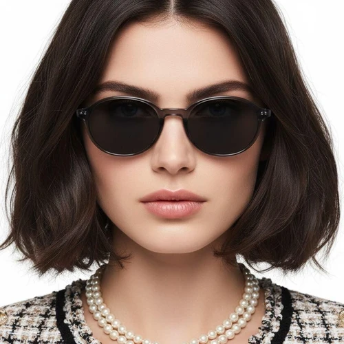 Oval Grey TR90 Sunglasses #BS0406-0674