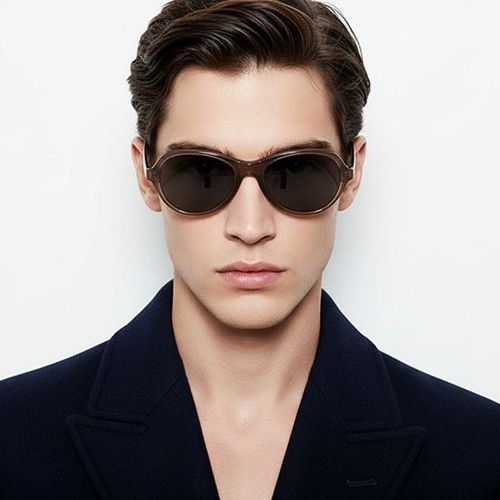 Oval Brown TR90 Sunglasses #BS0406-0682