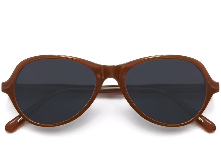 Oval Orange TR90 Sunglasses #BS0406-0683
