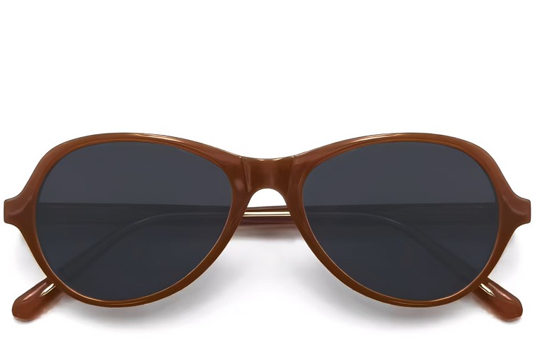 Gafas de sol ovaladas TR90 naranjas #BS0406-0683