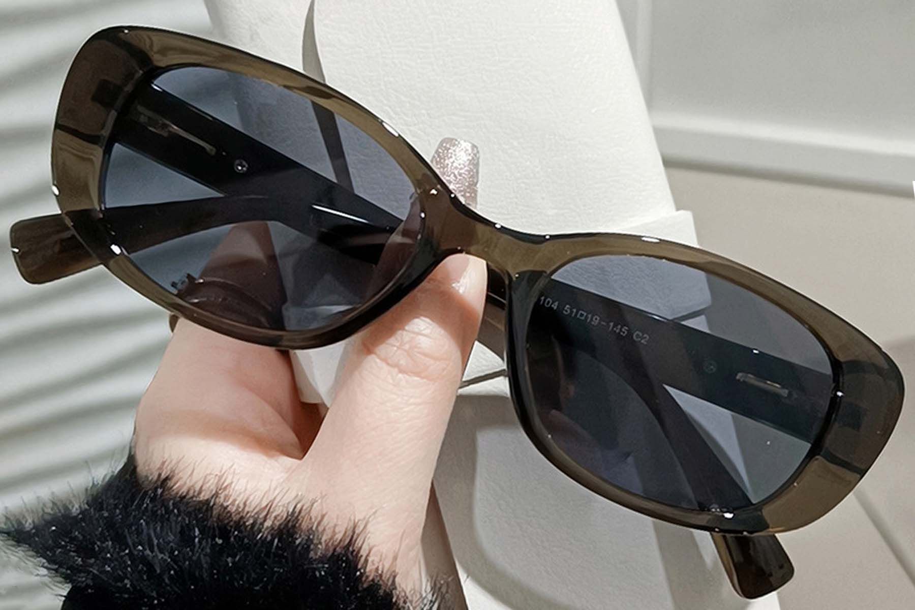 Oval Green TR90 Sunglasses #BS0406-0692