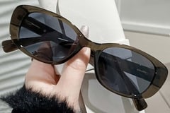 Oval Green TR90 Sunglasses #BS0406-0692